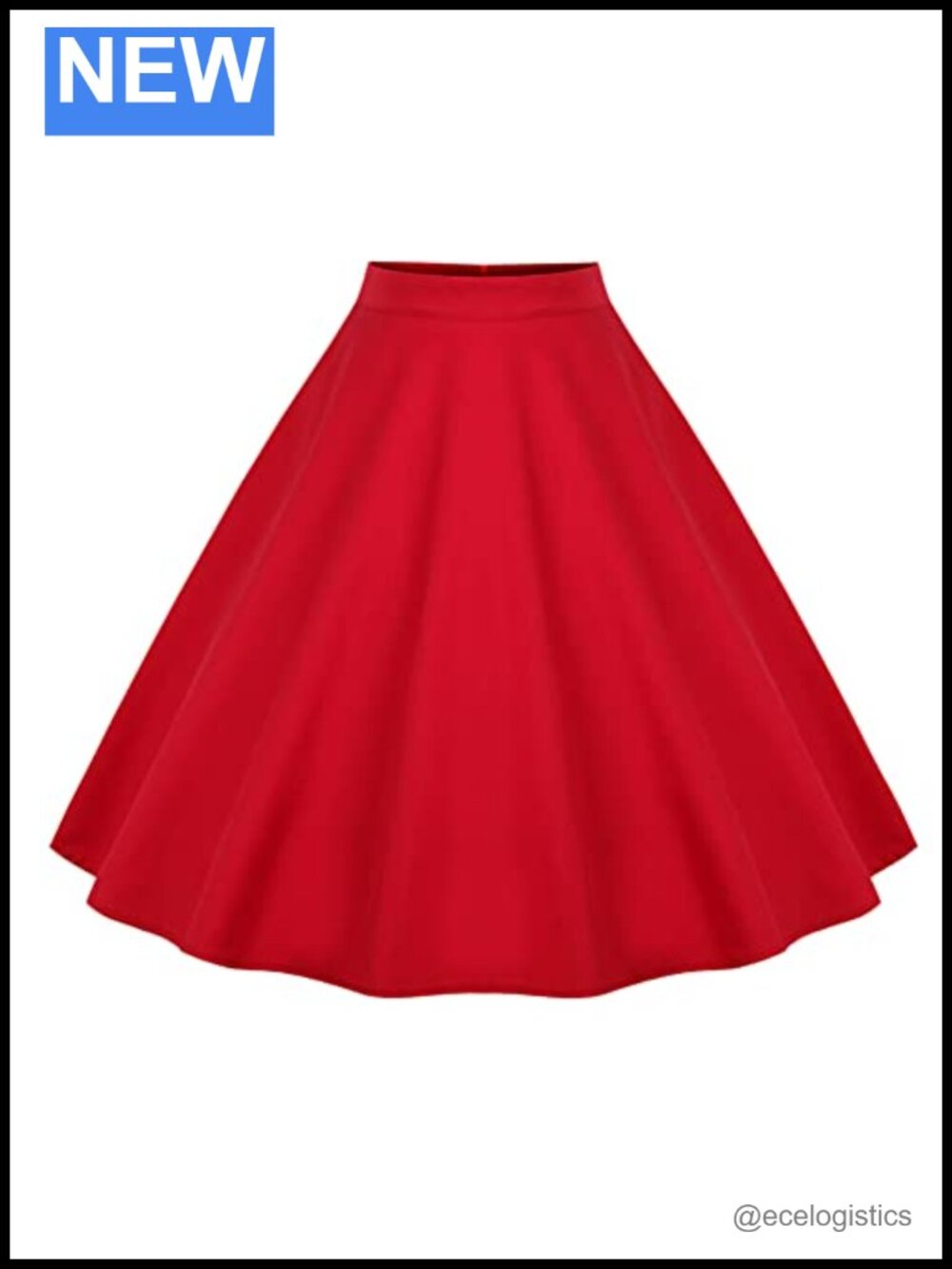 Women Vintage A-Line Swing Mini Skirt Floral Cherry 1950s Polka Dot Rockabilly